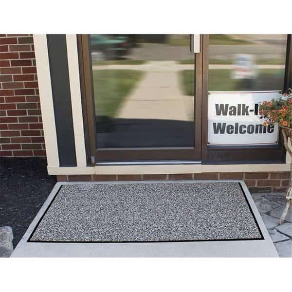 Durable 48 x 72 in. DuraLoop Dual Color Entrance Mat, Black & Gray
