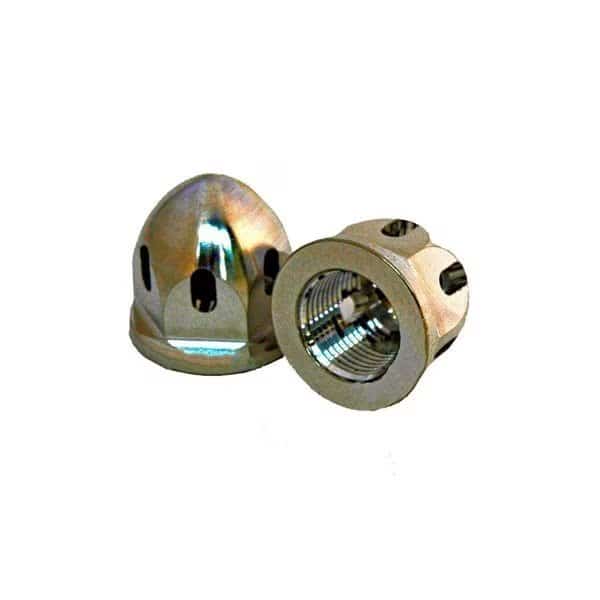 2 Piece Axle End Nut Alum Bullet 18 x 15 mm