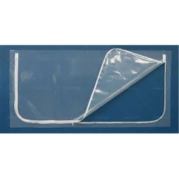 40 x 82 in. Heavy Duty Zipper Door, Clear