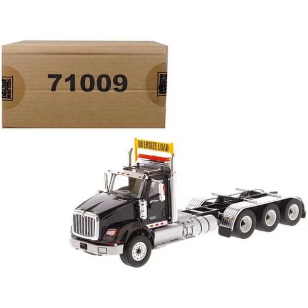 International HX620 Day Cab Tridem Tractor 1-50 Diecast Model; Black
