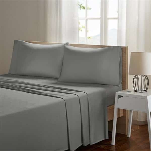Sleep Philosophy SHET20-962 Smart Cool Grey Microfiber Sheet Set - Queen