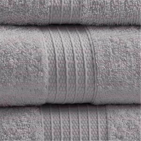 Cotton Bath Towel Set, Grey - 6 Piece