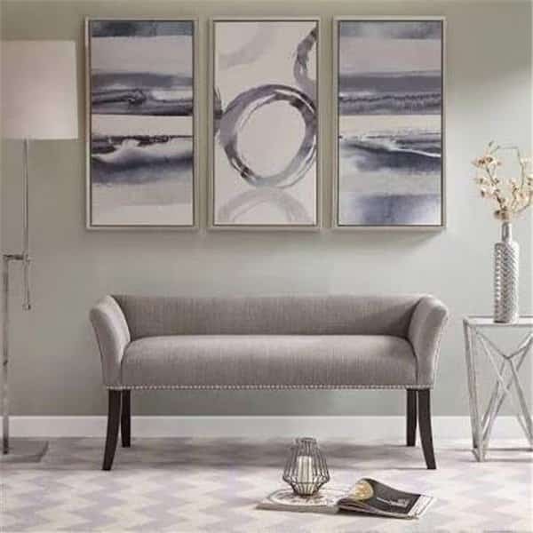 Madison Park MP105-0471 Accent Bench; Grey