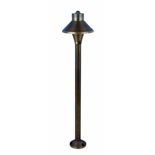 24 x 5 in LandscapeSpotlights Path Antique Brass
