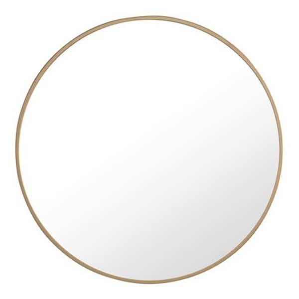 Elegant Lighting MR4032BR 24 in. Eternity Metal Frame Round Mirror; Brass