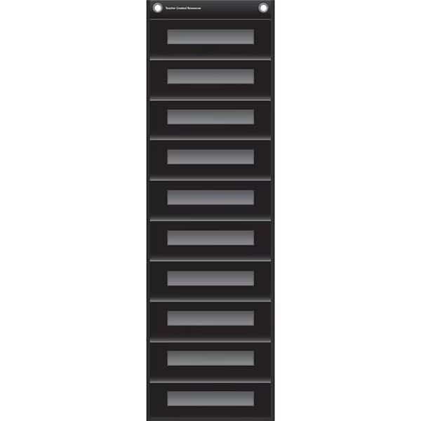 File Storage Pocket Chart; Black