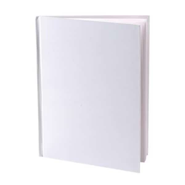 Ashley Productions ASH10700-12 White Hardcover Blank Book; 8.125 x 6.375 in. - 12 Each