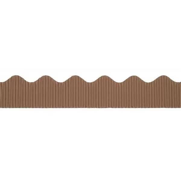 Pacon PAC37026-6 2.25 in. x 50 ft. Bordette Decorative Border; Brown - 6 Roll
