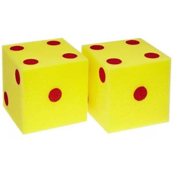 5 in. Foam Dice with Numbers - Set of 2