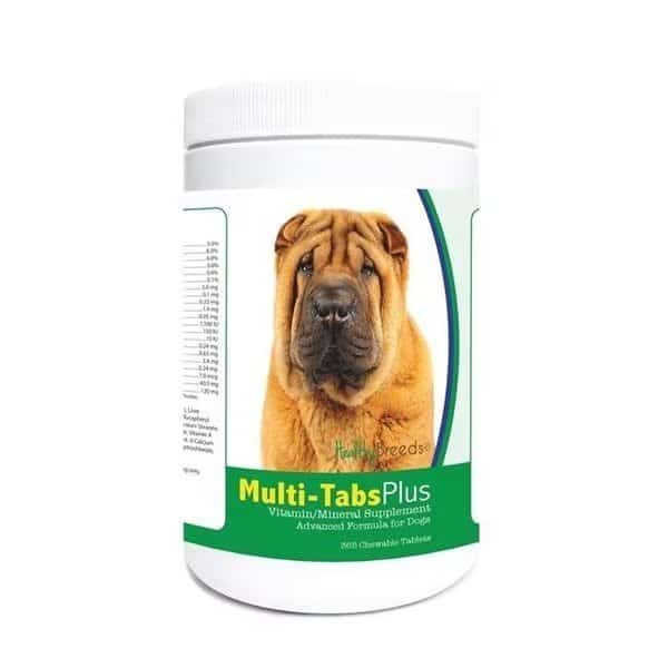Healthy Breeds 840235122715 Chinese Shar Pei Multi-Tabs Plus Chewable Tablets - 365 Count