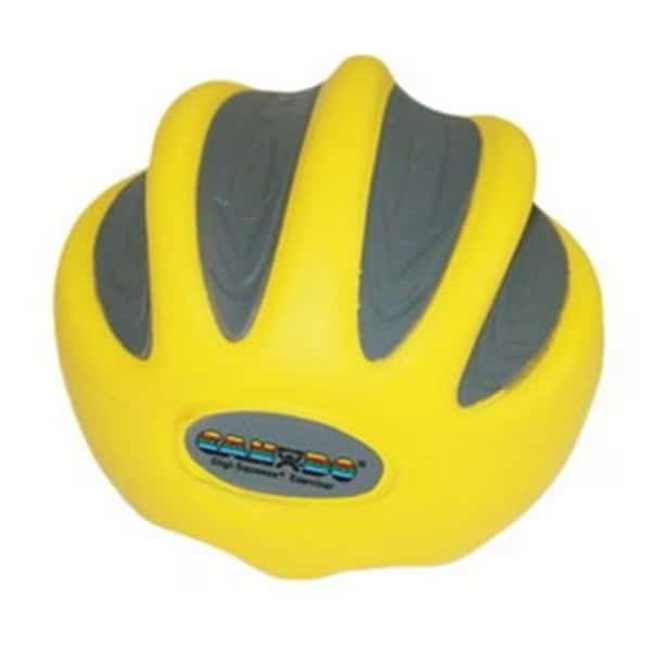 Fabrication Enterprises 10-1990 Cando Digi-Squeeze Hand & Finger Exerciser; X-Light; Yellow - Large