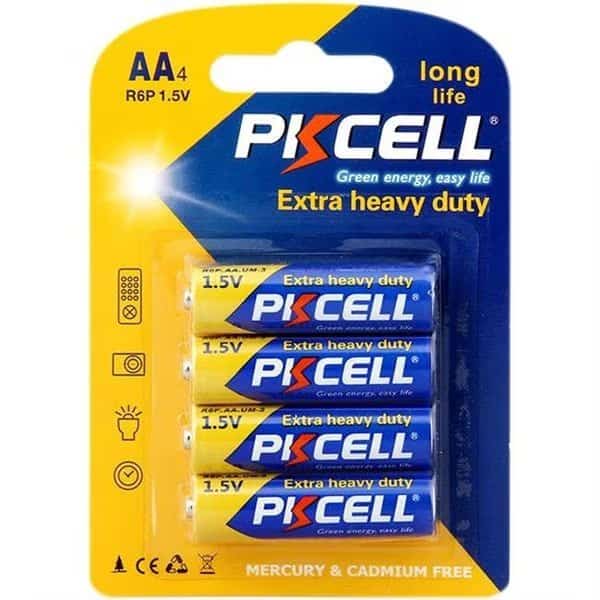 PK Cell R6P-S 1.5V 3 lbs Heavy Duty AA Battery; Pack of 60