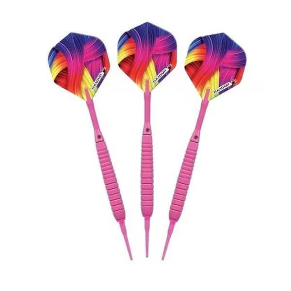 Elkadart 20-3603-18 Neon Pink Soft Tip Darts; 18g