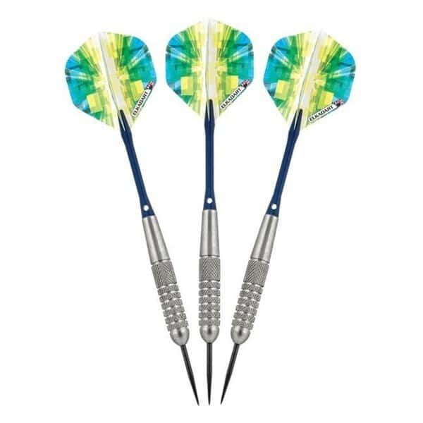 Elkadart 22-0202-22 Prism Ringed Silver Steel Tip Darts; 22 g