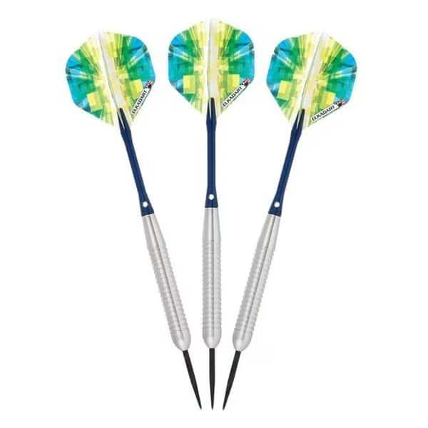 Elkadart 22-0200-20 Prism Ringed Silver Steel Tip Darts - 20 g