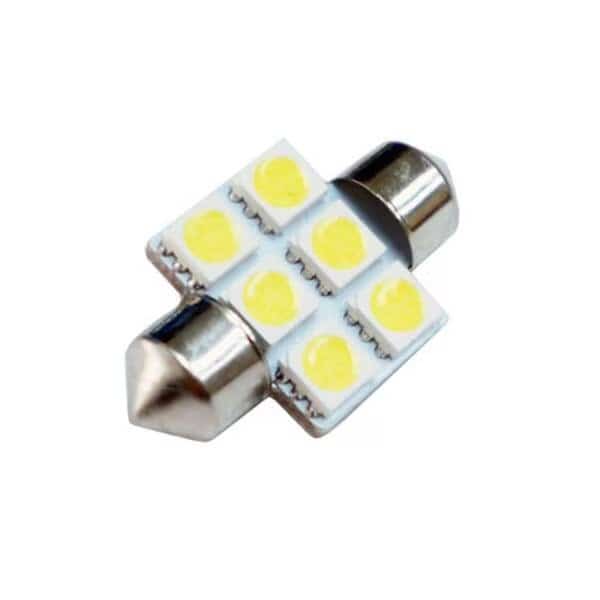 31 mm DE3175 Festoon Map Dome Light Bulbs - White