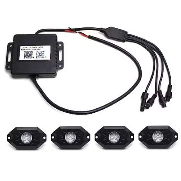 GP-Xtreme GP-HID-415-RGB Universal Underbody Rock Light RGB for Car Truck Motocyle LED Cree lamp Flood Lights