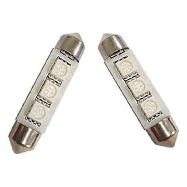 GP-Thunder 1142-CSMD-3G 42 mm SMD LED Festoon License Plates Courtesy Map Dome Lights Bulbs - Green