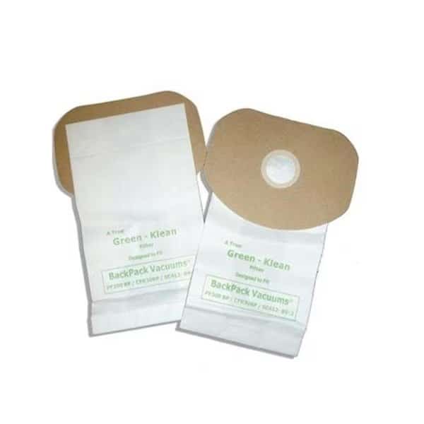 Green Klean GK-300BP CleanMax CMBP 6 Backpack Replacement Vacuum Bags - 10 per Case - Case of 10