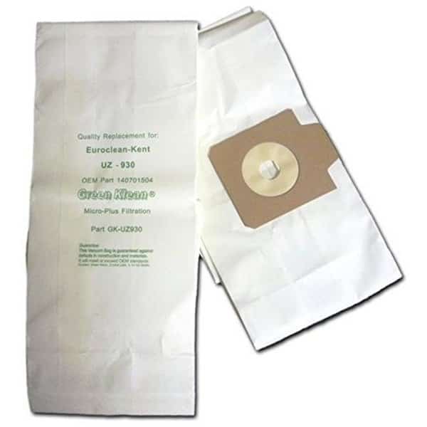 Green Klean GK-UZ930 Nilfisk Advance Replacement Vacuum Bags for GD930 & UZ930 Canister Vacs - 10 per Case - Case of 10