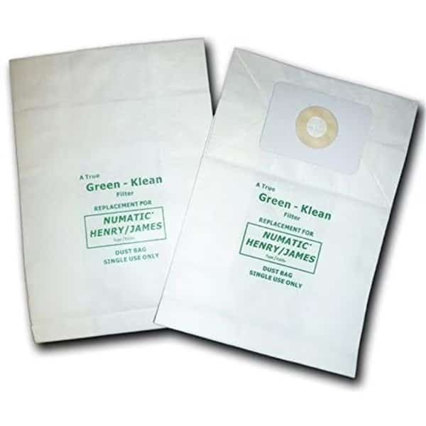 Green Klean GK-NVM1C N.A.C.E. & Numatic Henry & James Backpack RSV130 Replacement Vacuum Bags - 10 per Case - Case of 10