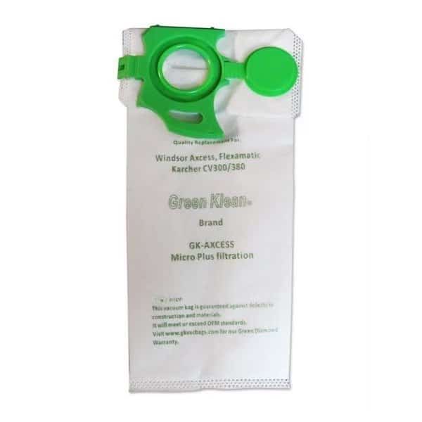 Green Klean GK-AXCESS Windsor Axcess Sebo Felix Replacement Vacuum Bags; Flexamatic - Case of 10