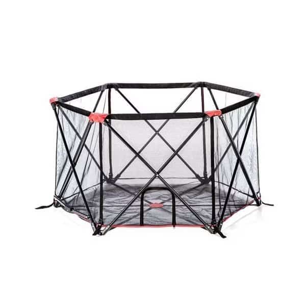 Carlson 2700 6 Panel Portable Pet Yard; Black with Red Accents, Carlson, Mfr#: 2700