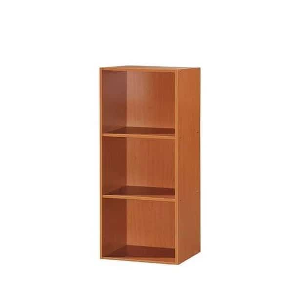 Hodedah HID23 CHERRY 3 Shelf Bookcase - Cherry