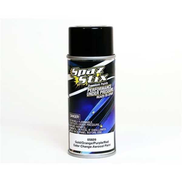 Spaz Stix SZX05609 3.5 oz Color Changing Paint - Gold; Orange; Purple; Red Aerosol, Spaz Stix, Mfr#: SZX05609