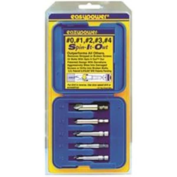Eazypower 2479551 No.0-4 Spin It Out Screw Remover