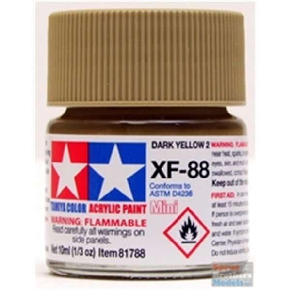 10 ml Mini Acrylic Paint - Dark Yellow