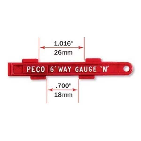 Peco PCOSL-336 N gauge 6 ft. Way Gauge