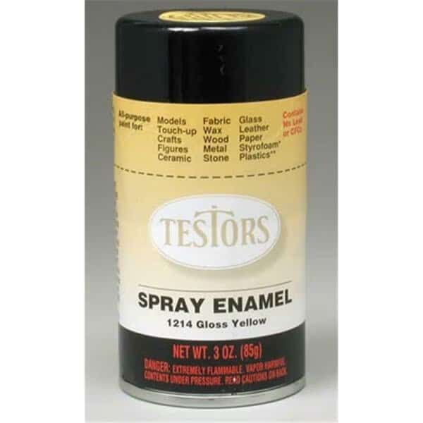Testors Gloss Enamel Spray Paint - Yellow