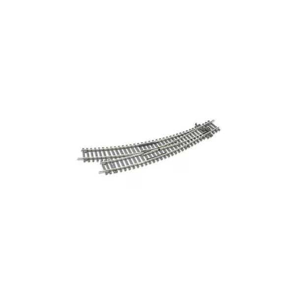 Peco PCOST-244 HO Scale Curved Double Radius Right Hand Turnout Track