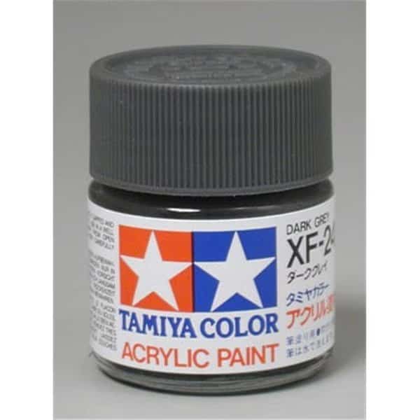 Tamiya Paint TAM81324 0.75 oz Tamiya Acrylic Paint - Dark Gray