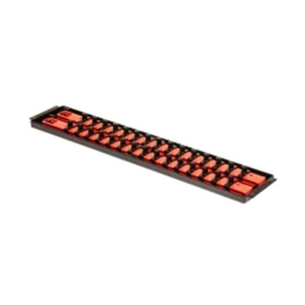 Ernest 8453 0.37 in. Drive Socket Boss; 2 Rail Socket Tray - Red