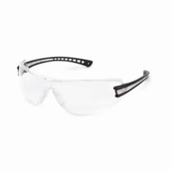 Gateway Safety GWS19GB79 Luminary Lightweight Safety Glasses with Wraparound Clear Anti-Fog Lens; Black Temple