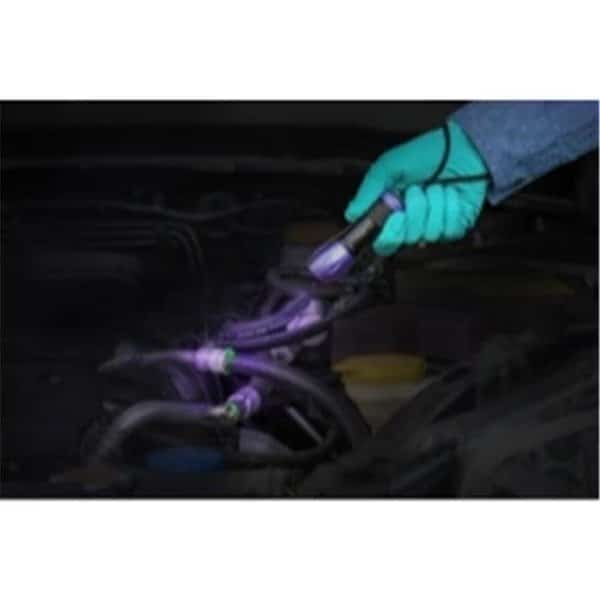 Tracer Products TRALF500CS Leak Finder UV Lamp with 3 AAA Batteries & Fluorescence-Enhancing Glasses; Violet