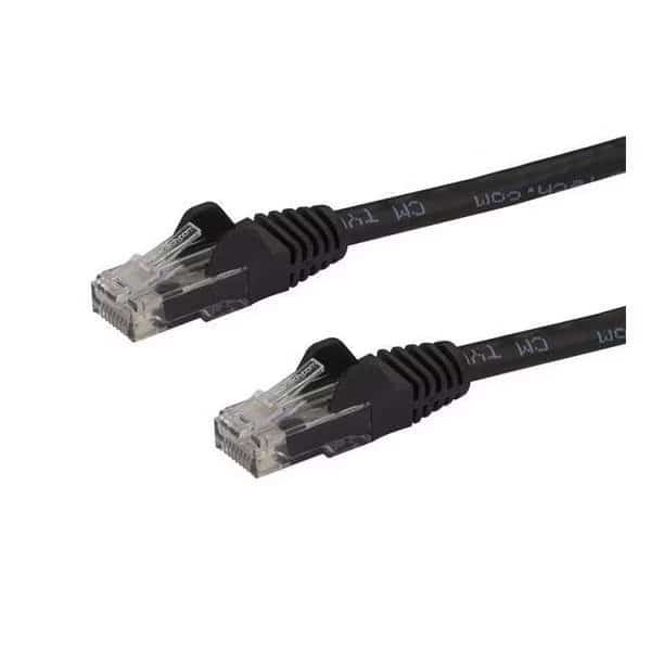 6 ft. Cat6 Ethernet Patch Cable with Snagless; Black