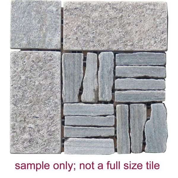 Quartzite Alternate Pattern Mosaic Blend Green