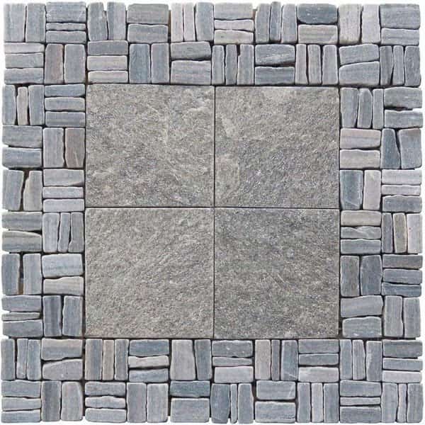 Quartzite Grand Central Alternate Pattern Mosaic Green