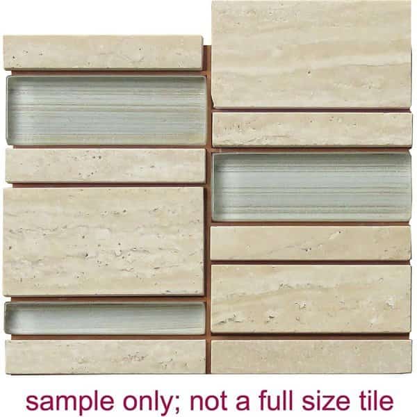Carrara Stone Linear Glass Blend