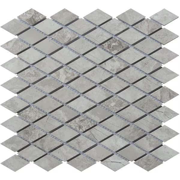Limestone Diamond Mosaic Grey
