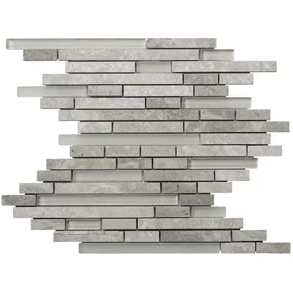 Limestone Eternity Linear Glass Blend Grey