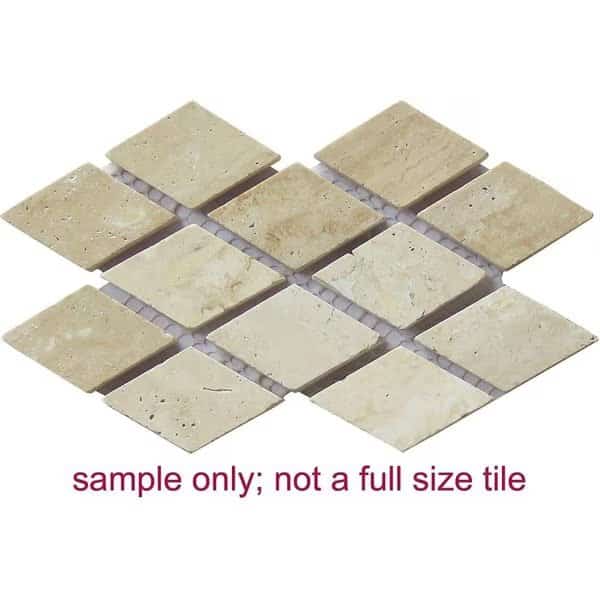 Travertine Stone Diamond Mosaic