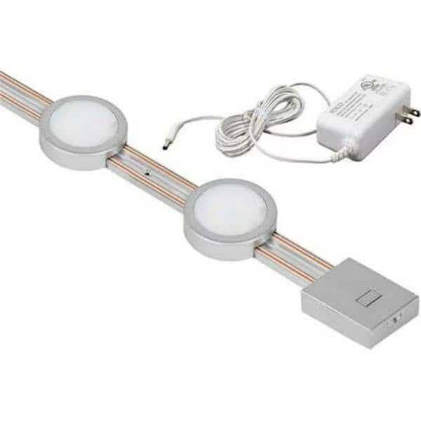 Snap-on LED Square Puck 4000K - Silver
