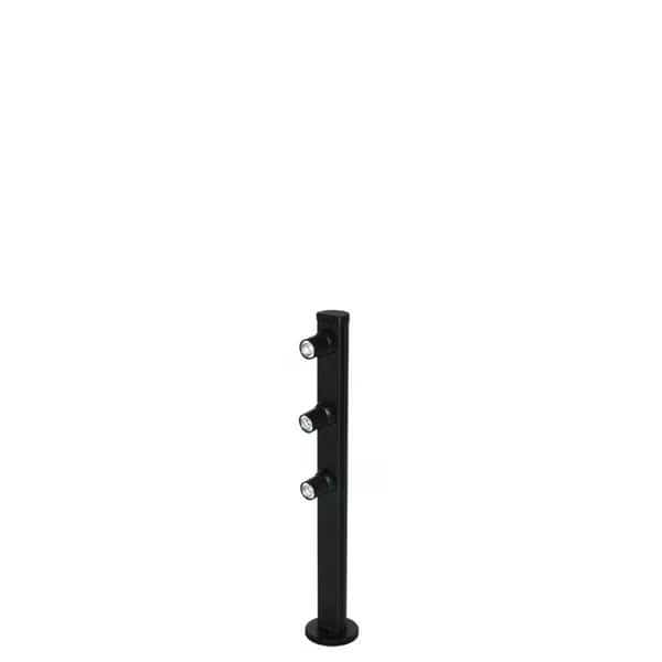 8 in. 3 LED Mizar Pole, 5000K - Black