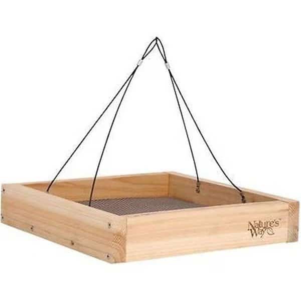 NatureS Way Bird Products CWF3 Tray Bird Feeder Cedar