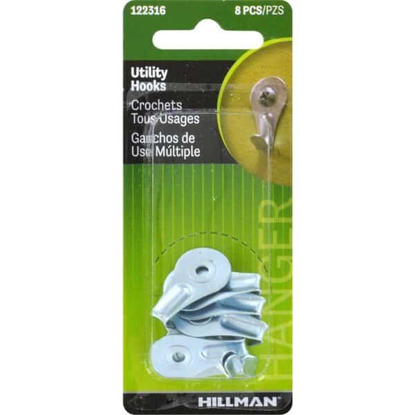 Utility Hook Hanger, 10PK