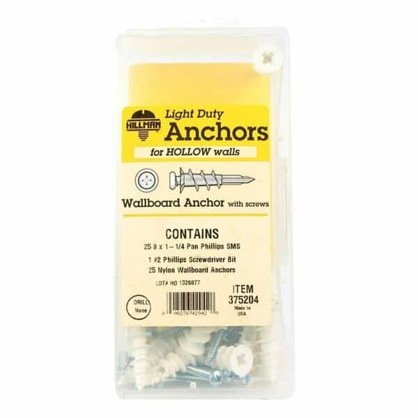 No.8 Wall Board Nulon Anchor Kit